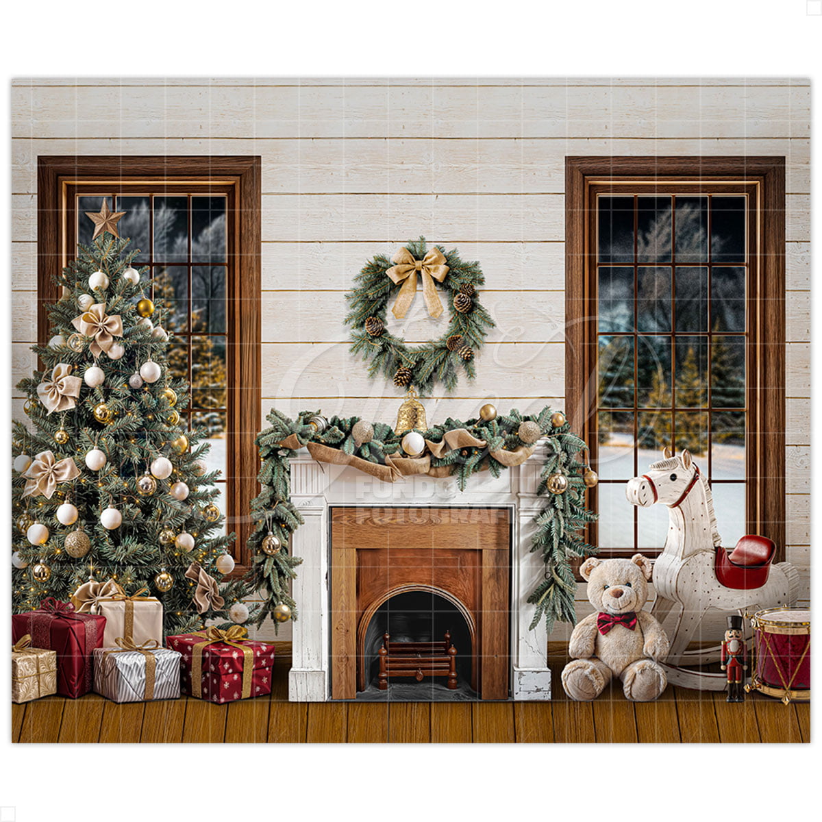 Christmas Scene Photography Background Giant Elegant